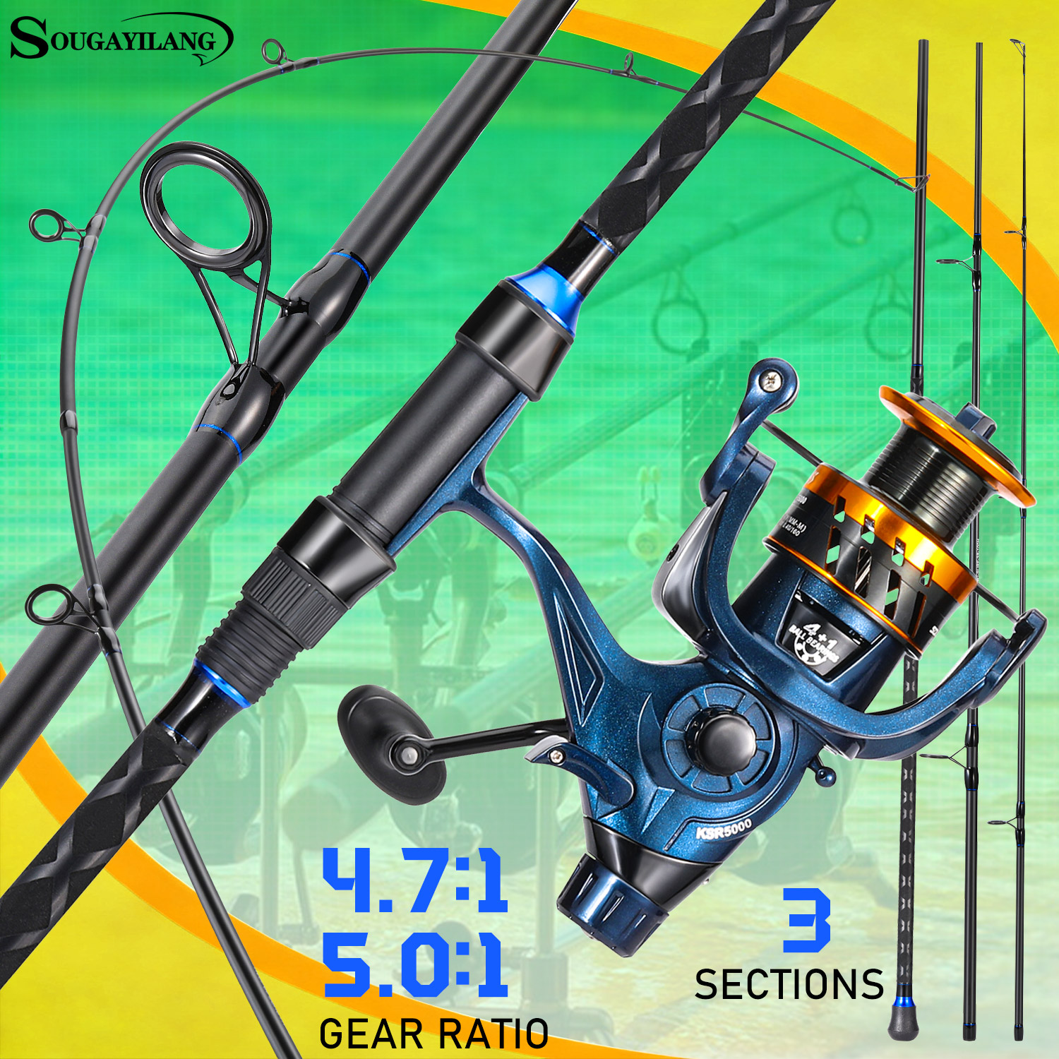 Sougayilang 3 Sections Surf Fi - Surf Reel avis et prix