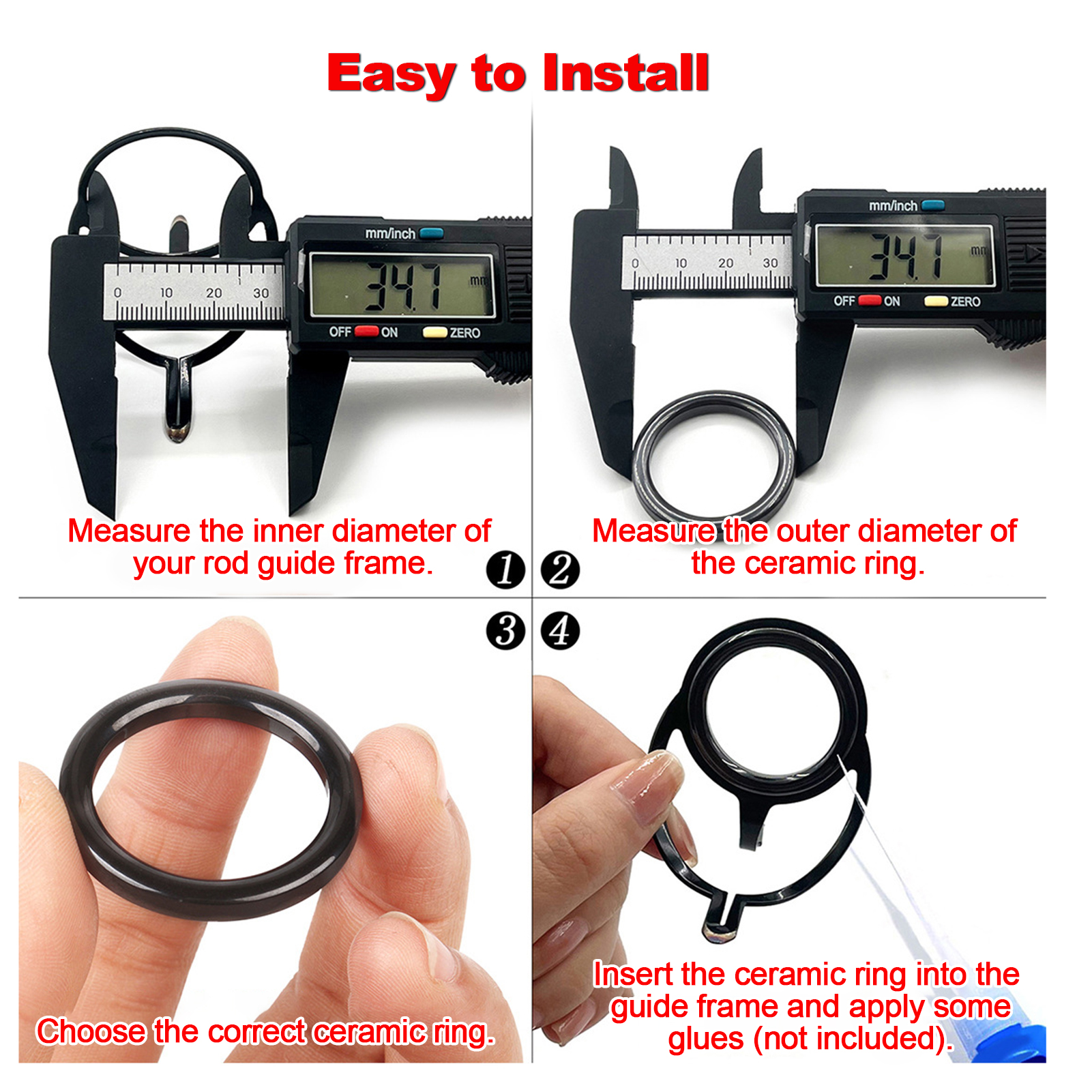 Fishing Rod Guide Repair Kit C - Reel Repair Kit avis et prix