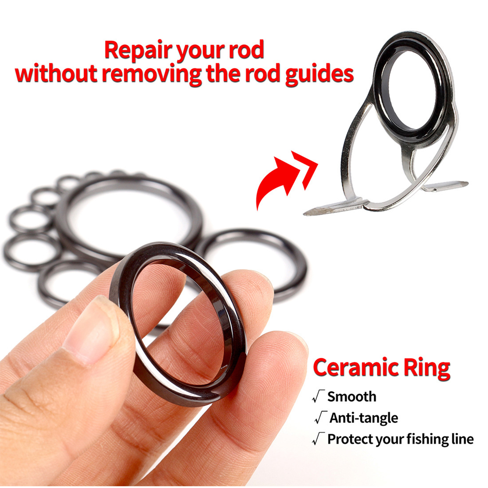 Fishing Rod Guide Repair Kit C - Reel Repair Kit avis et prix