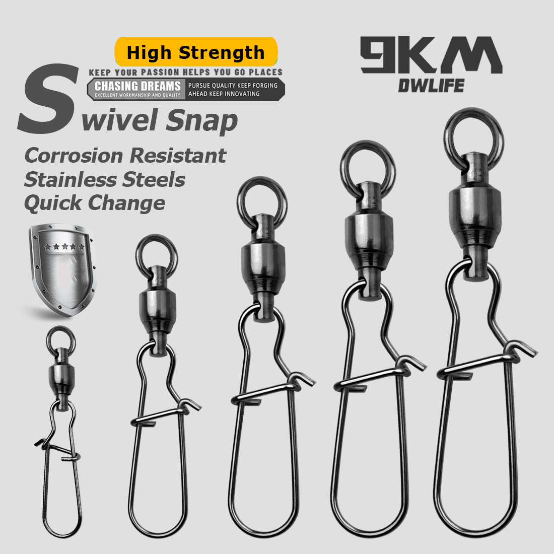 9KM 10PCS Ball Bearing Swivel  - Baitcasting Reel avis et prix