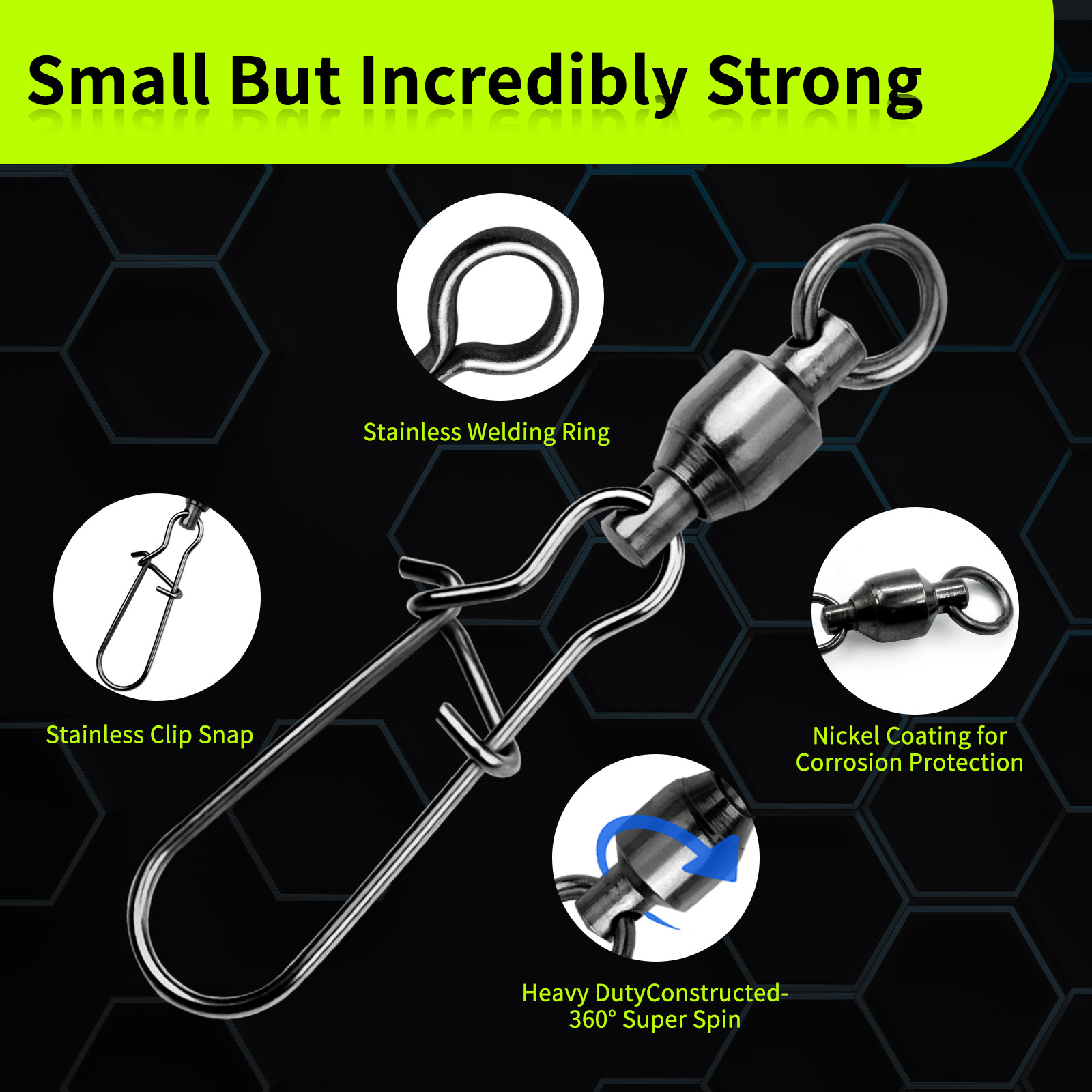 9KM 10PCS Ball Bearing Swivel  - Baitcasting Reel avis et prix