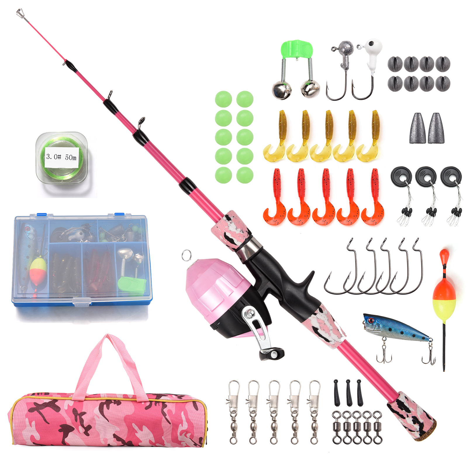 Kids Fishing Rod and Reel Comb - Spincast Reel avis et prix