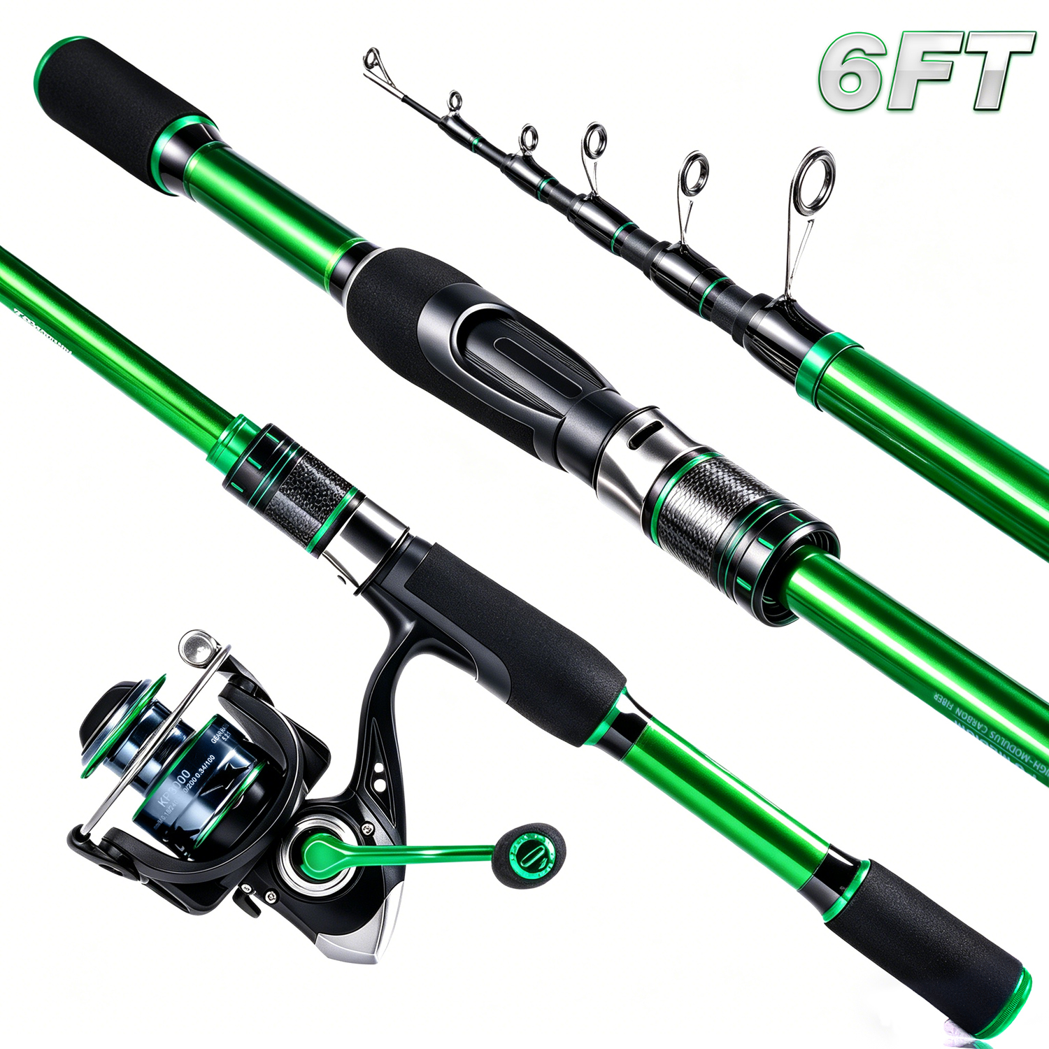 Graphite Telescopic Fishing Ro - Reel Bag avis et prix