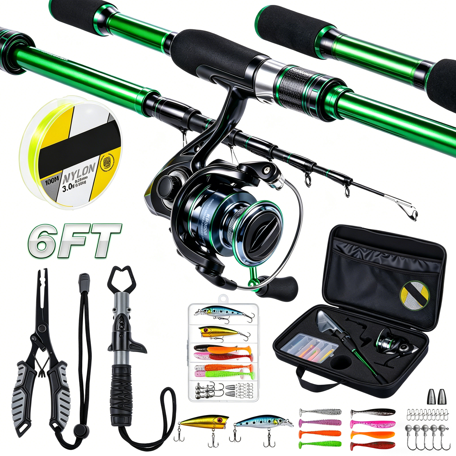 Graphite Telescopic Fishing Ro - Reel Bag avis et prix